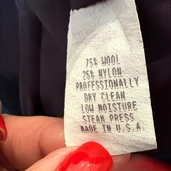 81 st & Park Vintage Cropped Button Up Wool Blazer - Picture 4 of 5